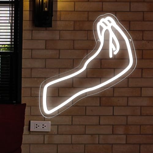 Image of Allball Italian Gesture Neon Sign, USB Powered Dimmable LED Neon Light, for Italian Bar Kitchen Foodie Restaurant Cultural Wall Decor Minimalist Bedroom Light Wall Decor(12.9 * 12.2 In)
