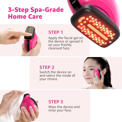 Ifae IRON-2 Microcurrent Facial Device Face Massager: Ifae 3 In 1 Light Therapy thumb #6