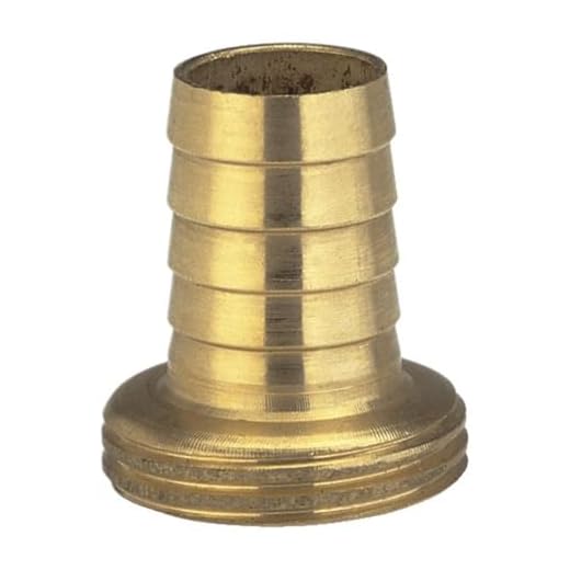 Gardena slangkoppling i mässing, en del: Skruvkoppling i högkvalitativ mässing 26,5 mm-gänga (G 3/4 tum), för 19 mm-slangar (3/4 tum) (7147-20)