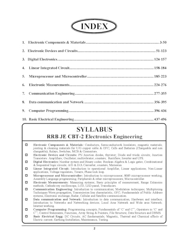 Image of RRB JE 2 Stage CBT II Electronics & Allied Engineering Study Material & Question Bank Capsule 2025 English Medium
