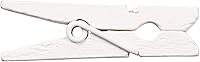 Vista 33 de JAM PAPER Wood Clip Clothespins - Small - 7/8 Inch - White - 50 Clothes Pins/Pack