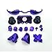 Produktbild Komplettes Set aus verchromten Dpad-Stoßdämpfern, Trigger-Tasten, RT LT RB LB-Taste, ABXY-Tasten mit Daumenstick für Xbox One Elite Xbox One E Controller (lila)