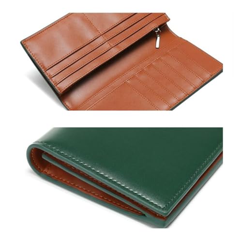 Business Money Clips Purses for Women Wallets Evening Bags Handbags Genuine Leather Card Cases Money Organisers (Green)4