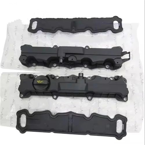 Engine Valve Cover 9658630480 Engine Intake Exhaust Valve Cover and Gasket for Peugeot 206 207 307 308 for Citroen C2 for Elysee C4 for Xsara 16V 9658651780 Camshaft Rocker Cover