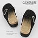 CUSHIONAIRE Women's Granola *Previous Buckle Issue Fixed* Genuine Suede Cork Footbed Platform Clog, +Comfort, Wide Widths Available, Black 11