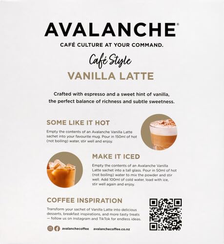 Avalanche Cafe Style Vanilla Latte