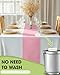 Pureegg Light Pink Plastic Table Runners - 10 Pack, 14'' x 108'', Water Resistant & Disposable Centerpiece Decorations for Table Cloth, Wedding, Birthday, Holiday, Baby Shower, Party, Home Decor