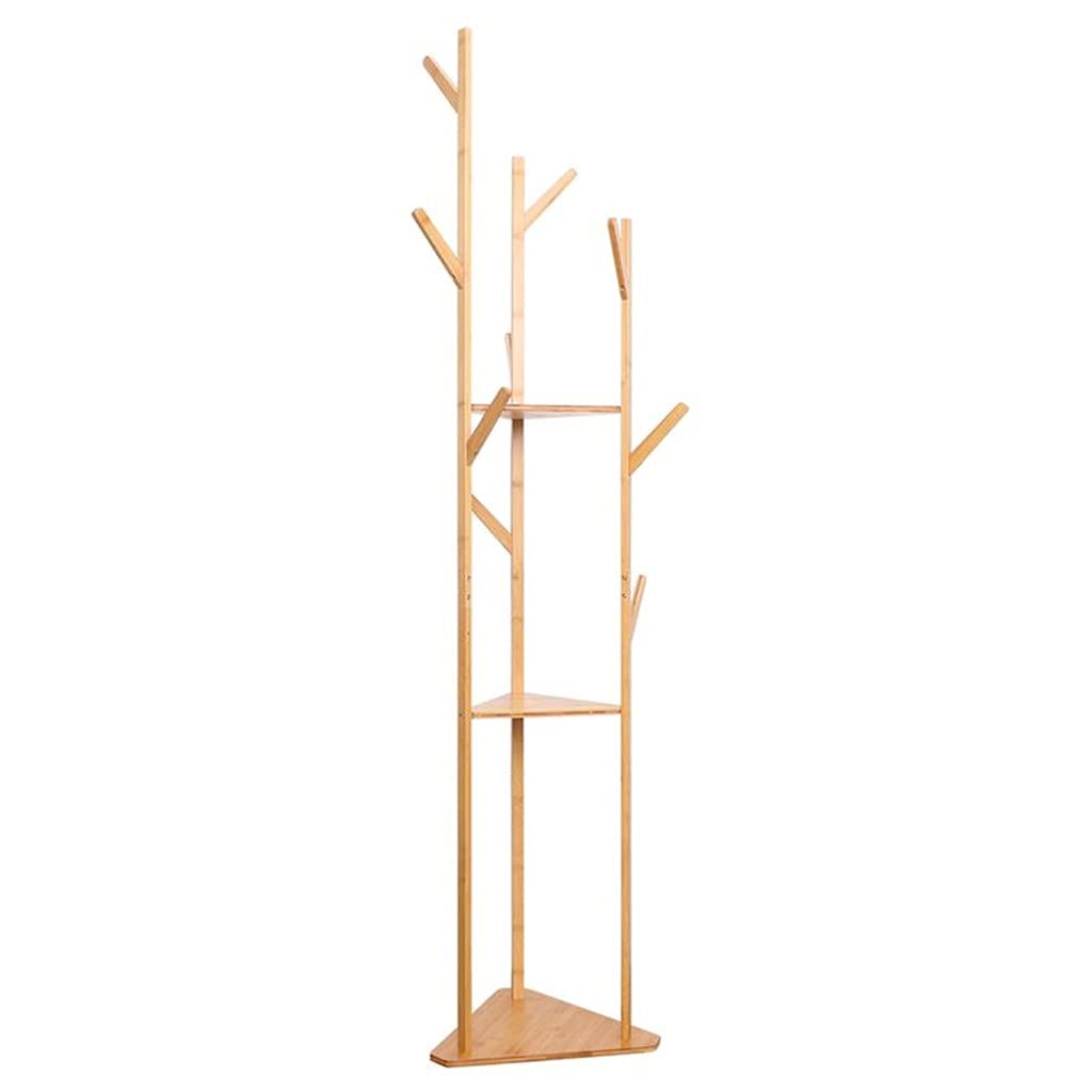 MOBYGKFY Natural Clothes Hanger Stand Multi-functional Clothes Rack Coat Rack Floor Standing Clothes Hanging Shelf Clothes