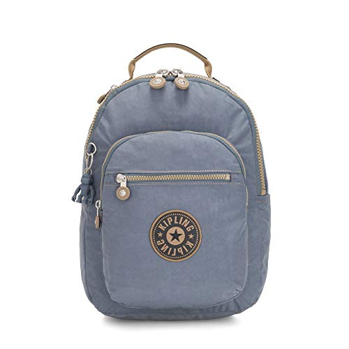 Kipling SEOUL Mochila escolar  35 cm  14 liters  Azul  Stone Blue