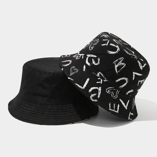 Image of Quanhaigou Bucket Hat for Men Women,Packable Reversible Printed Sun Hats,Fisherman Outdoor Summer Travel Hiking Beach Caps