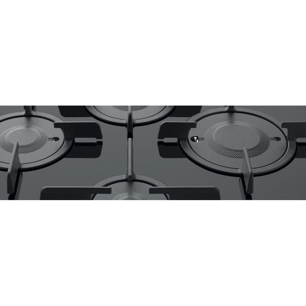 Hotpoint FTGHG 641 D/HA(BK) 60 cm, 4 fuochi, Nero, griglie in ghisa