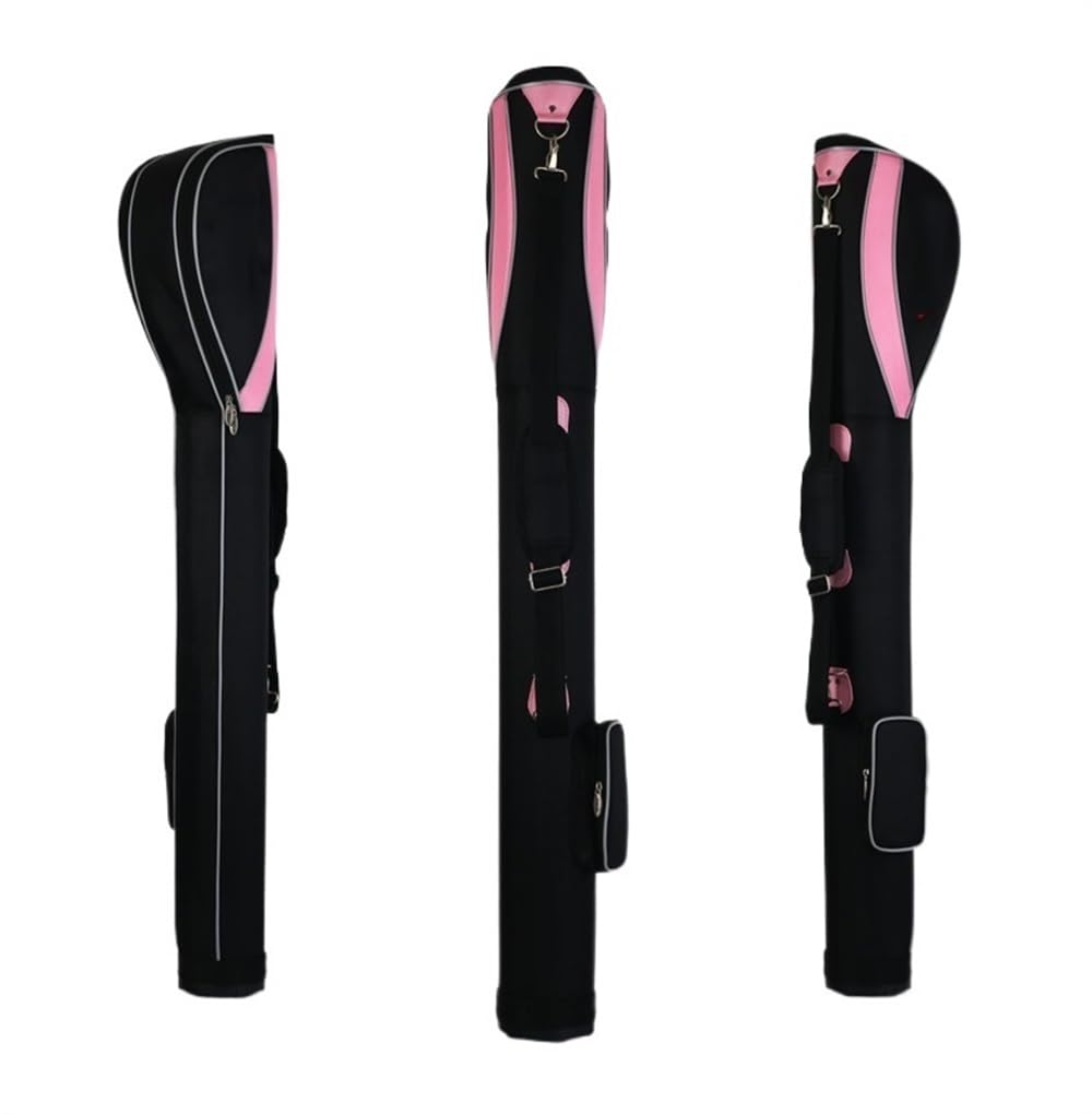 Golftasche Pencilbag 1 Stück Golftasche Golftasche männliche und weibliche Halterungstasche bietet Platz for 7 tragbare Golftaschen Pencilbag Reisebag(Pink)