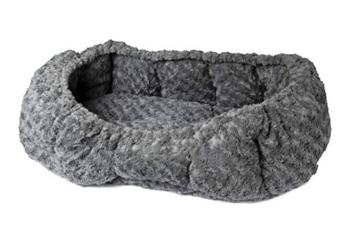 Flamingo Pet Bed Cuddly Housse pour Chien Gris, L: 70 cm