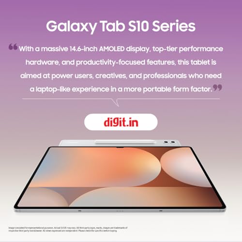 Image of Samsung Galaxy Tab S10 Plus [Smartchoice], S Pen in-Box, 31.5 cm (12.4 inch) Dynamic AMOLED 2X Display, 12 GB RAM, 256 GB Storage, Wi-Fi Tablet, Platinum Silver