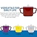 Providence Spillproof Compact 8oz Adult Sippy Cup with 2 Handles - Sip Cups for Adults for Limited Mobility - Handicapped Accessories - Handicap Cups for Elderly Care - Made in the USA - Red - 3