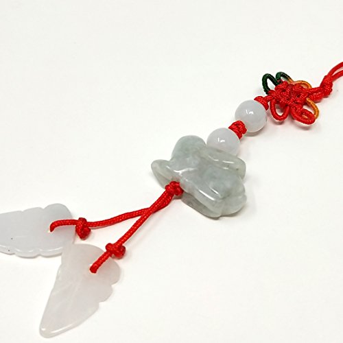 Fengshui 12 Animals Cell Phone Hanging Lucky Charm Hanging Handbag + One Free Red String Bracelet (Rabbit) #TOP1