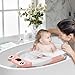 DEANIC Faltbare Baby Badewanne, Babybadewanne Neugeborene von 0-24 Monaten Geeignet, Portable Baby Bathtub Nimmt Keinen Platz Weg, Baby Wanne (Rosa)