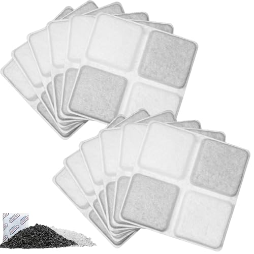 AMOGOGOPET Pet Food Desiccant Bags, Compatible with Petlibro Automatic Cat Dog Feeders, Keep Cat Food & Dog Food Dry and Fresh, Removes Moisture & Odors, 12 Pack Replacement Desiccant Bags