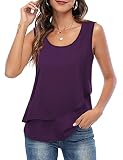 Messic Womens Summer Tops Floral Chiffon Sleeveless Tank Tops for Women Blouses Fashion 2023 Womens