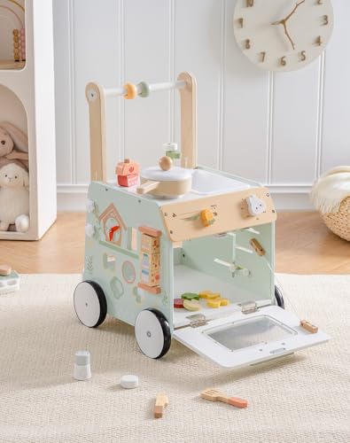 ROBOTIME Lauflernwagen aus Holz Schiebespielzeug WRP24