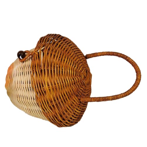Panier en rotin portable mignon comme petit panier tressé garçons filles