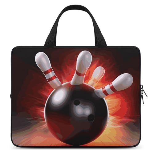 Housse ordinateur portable motif boule de bowling pour protection tablette