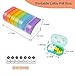 HRX Package Little Daily Pill Box Case AM PM for 7 Day, Small Pocket Purse Pills Holder, Cute Drug Organizer Container 2 Times a Day