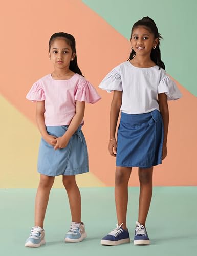 Image of Amazon Brand - Symbol Kids Girl's Cotton Regular Fit Top
