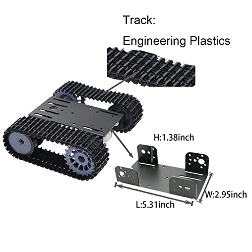 professional robot tank chassis tp101 tracked car moving platform remote control robotic model with dc motor diy smart track crawler for arduino raspberry pi school sciences eduaction kits