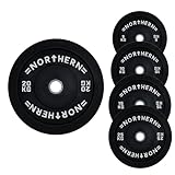 Olympic Weight Plate Disc Rubber Coated Cast Iron Bumper Weight Lifting Plates Vinyl Set for Deadlift Barbells Dumbbell Bars Strength Training Home Gym Fitness Workout 5,10,15,20KG Single & Set