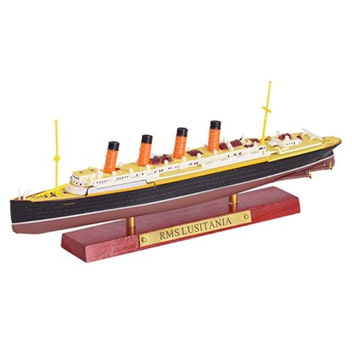 1/1250 7.5 Inches LUSITANIA Luxury Cruise Ship Finished Model Static Alloy Collectible Model Gift Holiday