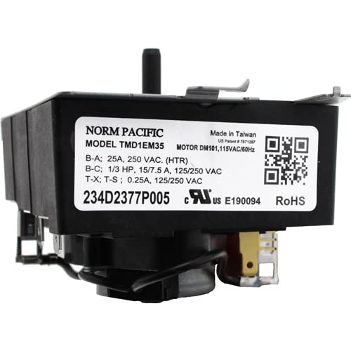 WE04X25280 - Reemplazo actualizado OEM para temporizador de secadora Hotpoint