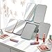 Honeydak 32 Pcs Spa Party Mirrors Bulk Table Mirrors with Stand 90° Adjustable Folding Travel for Makeup Spa Party Supplies Women Personal Beauty Sleepover Slumber Birthday Accessory Favors (Colorful)