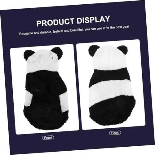 Disfraz de panda para perro talla M, cálido y cómodo miniatura 7
