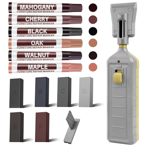 Laminate Floor Repair Kit -6PCS Vinyl Floor Wax with 6PCS