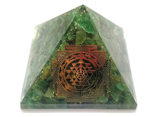 Image of Green Mica Pyramid |2-Inch|Healing Crystal Pyramid for Emotional Balance, Growth, and Spiritual Healing|Perfect for Meditation and Dcor