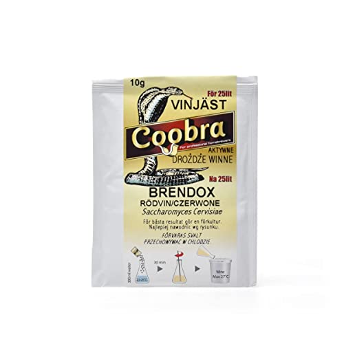 Levadura Seca Brendox (Bordeaux) 10 g – Para Vinos Tintos con Sabor y Aroma Intensos – Hasta 25 Litros