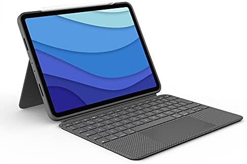 Logitech Combo Touch iPad Pro 11-inch (1st, 2nd, 3rd, 4th gen - 2018, 2020, 2021, 2022) Keyboard Case - Detachable Backlit Keyboard, Click-Anywhere Trackpad - Oxford Gray; USA Layout