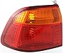 Evan-Fischer Tail Light Lens and Housing Compatible with 1999-2000 Honda Civic Outer Sedan Driver Side
