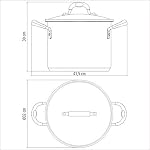 Tramontina Stainless Steel Stock Pot 30cm (15.2l) - Image 3