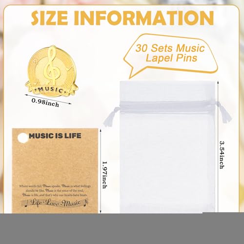 Music Note Lapel Pins Musical Note Band Award Pins Gifts Cards Bulk for Musician Music Lover Teacher Graduation Gifts for Students2