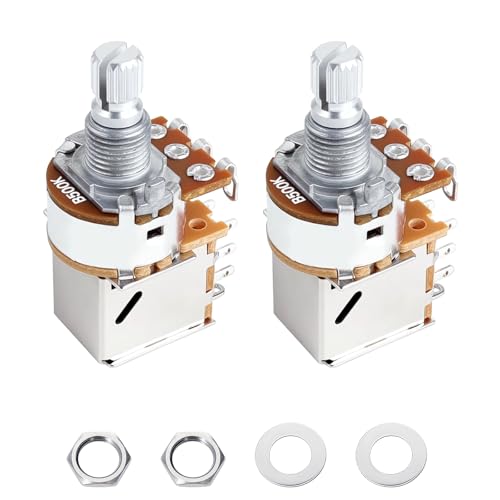 Pots de guitare B500K Banworks JT/XNQ-23 en aluminium M8 à tige courte fendue 15 mm lot de 2
