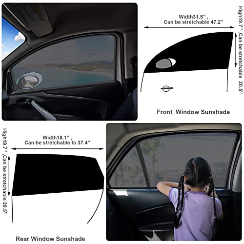 Tallew 5 Packs Car Window Screens Mosquito Net For Camping Breathable Mesh Baby Cover Privacy Blackout Auto Rear Sunshade Protection From Bugs, Uv And Car(Stylish Style) #TOP1