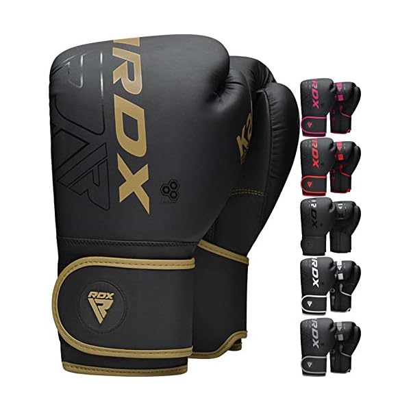 RDX-Boxing-Gloves-Sparring-Muay-Thai-Premium-Maya-Hide-Leather-Kara-Patent-Pending-Kickboxing-MMA-Training-Punch-Bag-Focus-Mitts-Pads-Double-end-Ball-Punching-Workout-Ventilated-Palm RDX Boxing Gloves Men Women, Pro Training Sparring, Maya Hide Leather Muay Thai MMA Kickboxing, Adult Heavy Punching Bag Gloves Mitts Focus Pad Workout, Ventilated Palm