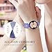 LETOID for Samsung Galaxy Watch Bands for Women, Bling Stretchy Nylon Strap Designed for Samsung Galaxy Watch 8/7/6/5/4/FE, Active 2 – Soft, Breathable, Adjustable, Glitter Elastic Wristband