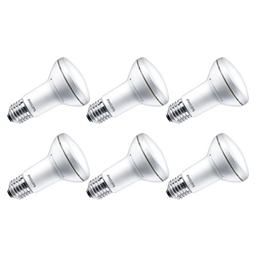 Philips CorePro Ampoule LED non dimmable blanc chaud Spot halogène de remplacement Angle de faisceau 40 ° Réflecteur R80, 7 W, E27, Lot de 6