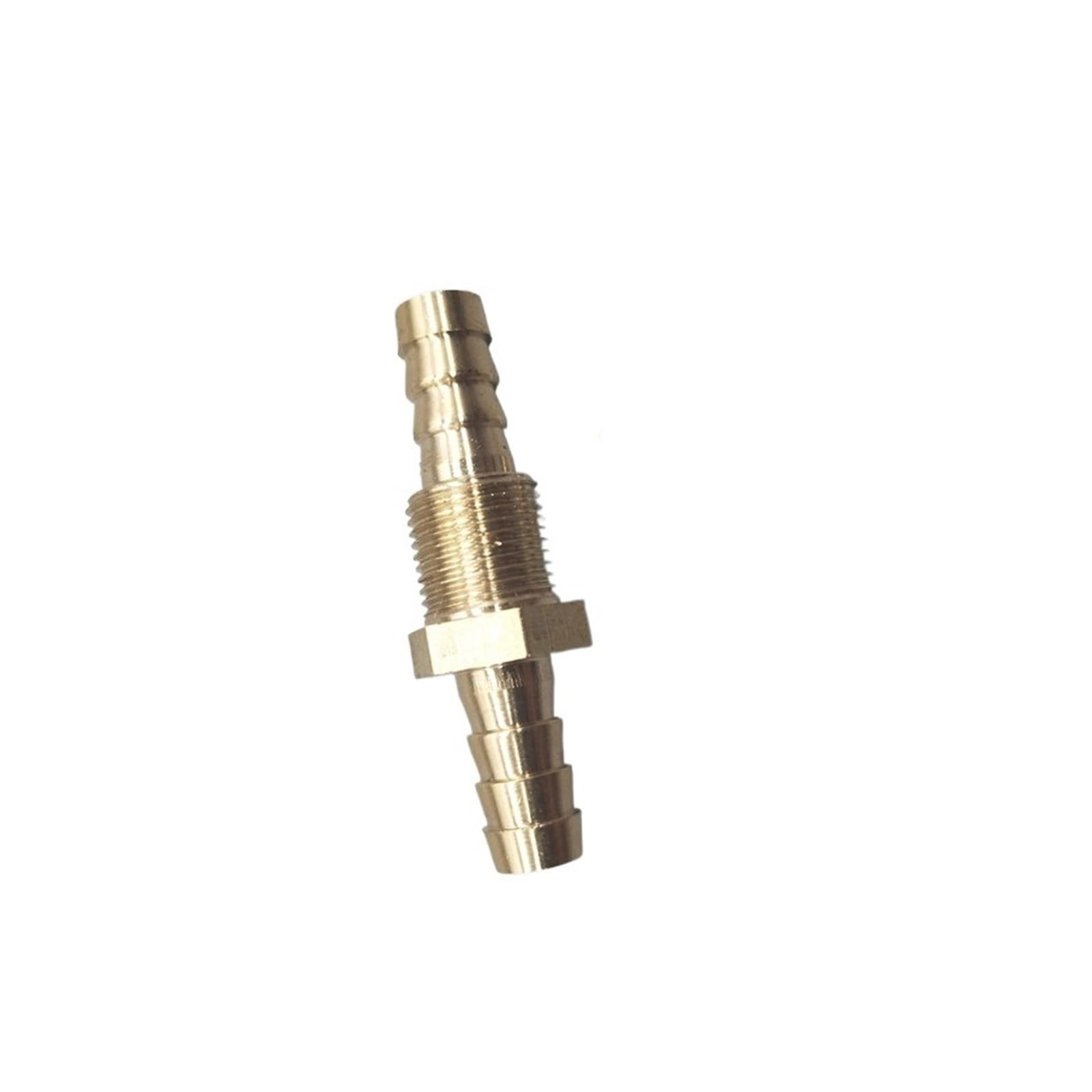 2 PCS Messing-Rohrverschraubung mit Widerhaken, 2-, 3- und 4-Wege-Messinganschluss for 4 mm 5 mm 6 mm 8 mm 10 mm 12 mm 16 mm 19 mm Schlauch, Kupfer-Pagoden-Wasserrohrverschraubungen(I 2 Way Thread,OD