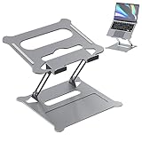 LAMTOR Laptop-Ständer, tragbarer Laptop-Ständer, verstellbar, Aluminium-Laptopständer mit belüftetem, ergonomischem Ständer, kompatibel mit allen Laptops up/Notebook/PC/MacBook/MacBook Pro (10-17