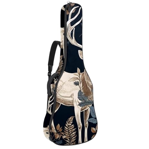Sac pour guitare étanche imprimé cerf pour transporter votre acoustique 40" en répétition