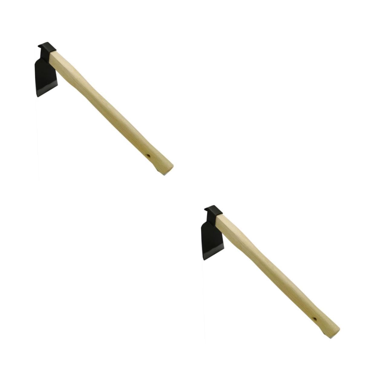 BESPORTBLE 2pcs Weeding Hoe Garden Hoe Heavy Duty Crevice Weeding Tool Shovel Handheld Small Hoe Flower Farming Hoe Digging Soil Hoe Gardening Digging Hoe Loosening Garden Hoe Steel